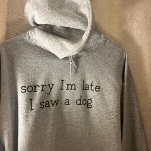 Large gray sweat shirt